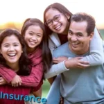 A parent reviewing documents and selecting the best Child Whole Life Policy to secure their child's financial future, with a smiling child in the background.